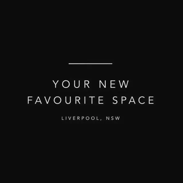 A title card reading "Your new favourite space, Liverpool NSW".
